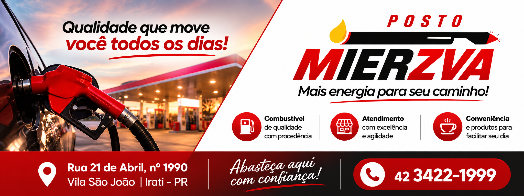 Publicidade Posto Mierzva